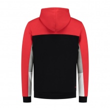 Dunlop Bluza z kapturem Essentials Hooded Sweat 2022 czarna/czerwona męska